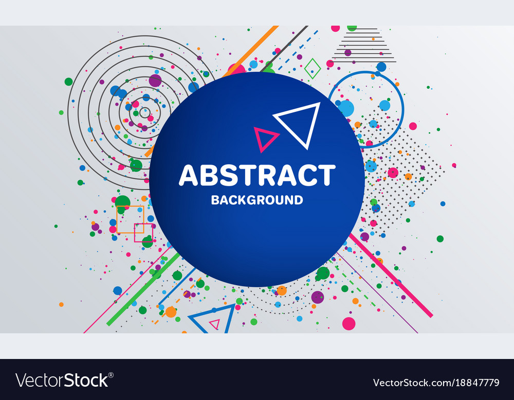 Abstract geometric pattern background with circle