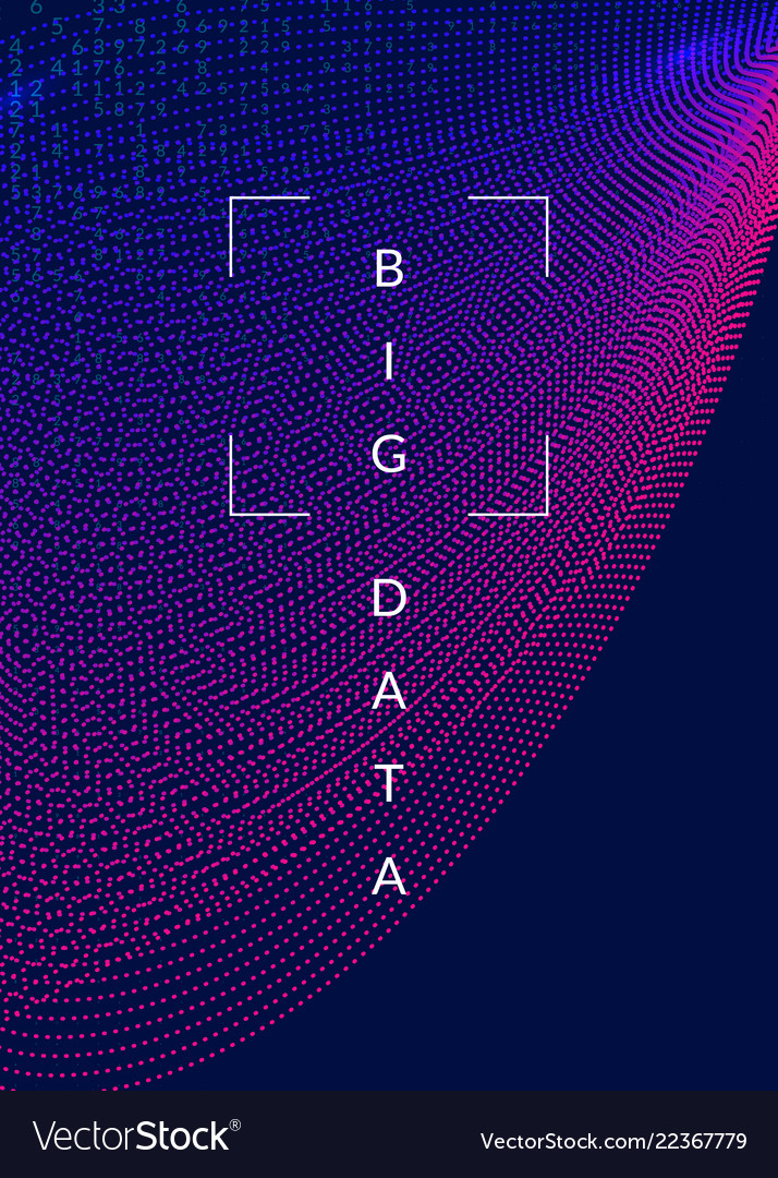 Big data background technology for visualization Vector Image Big data background technology for visualization