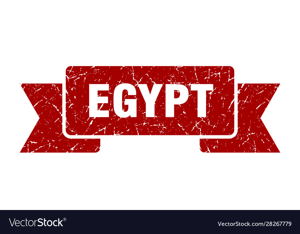 Ägypten Band rot grunge band sign
