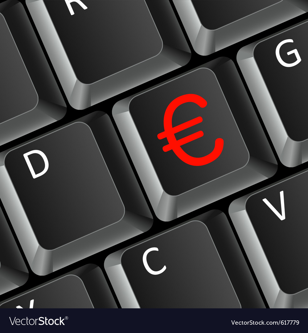 Euro money business concept Royalty Free Vector Image