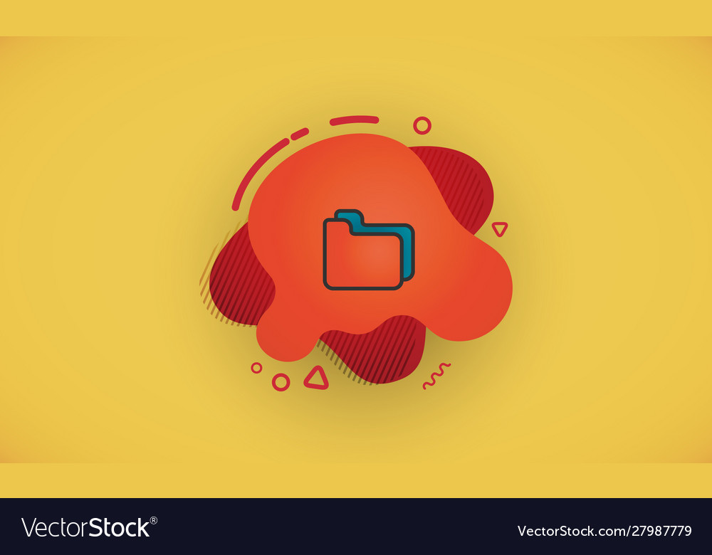 Folder icon isolated on abstract background
