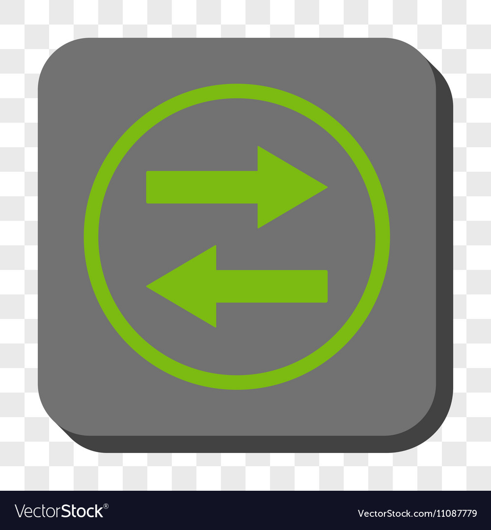 Horizontal flip arrows rounded square button