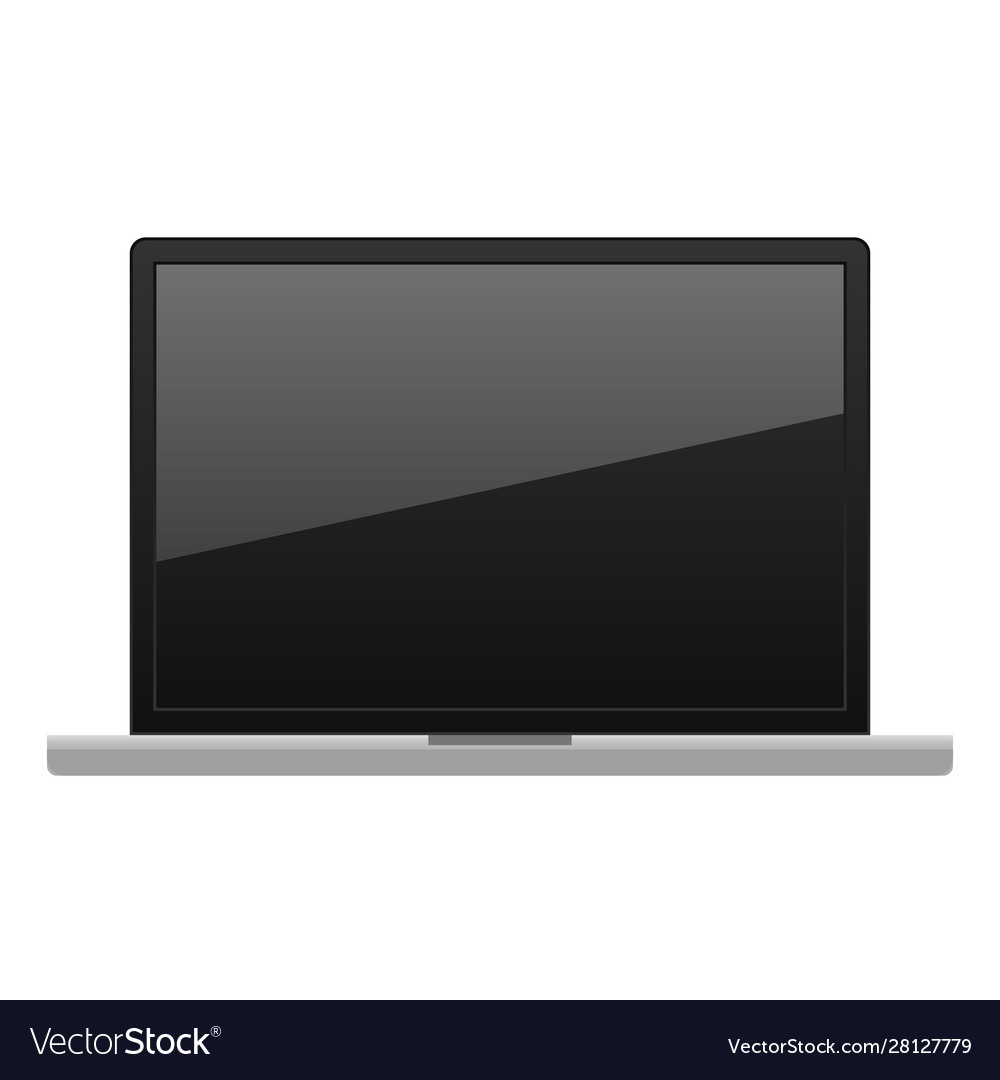Laptop computer keyboard realistic vector image Laptop computer keyboard realistic