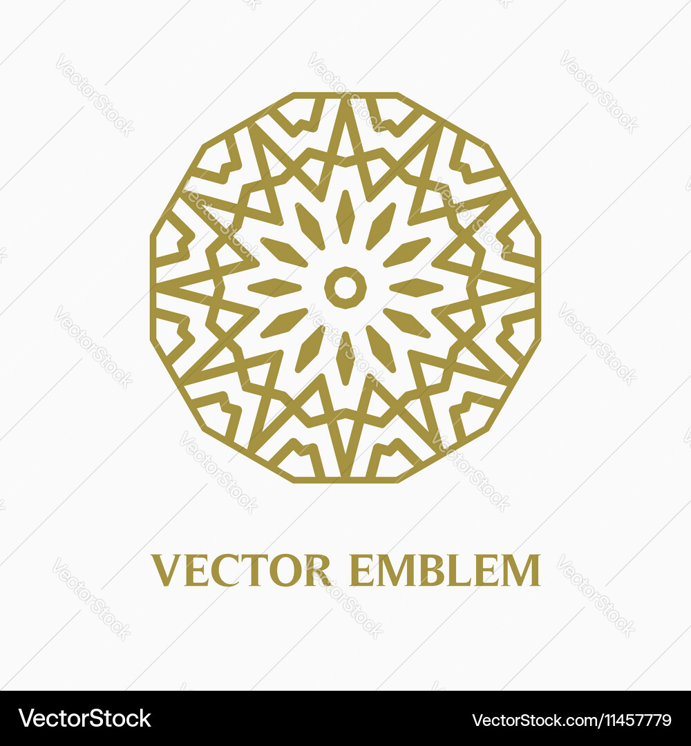 Logo design template creative monogram abstract Vector Image