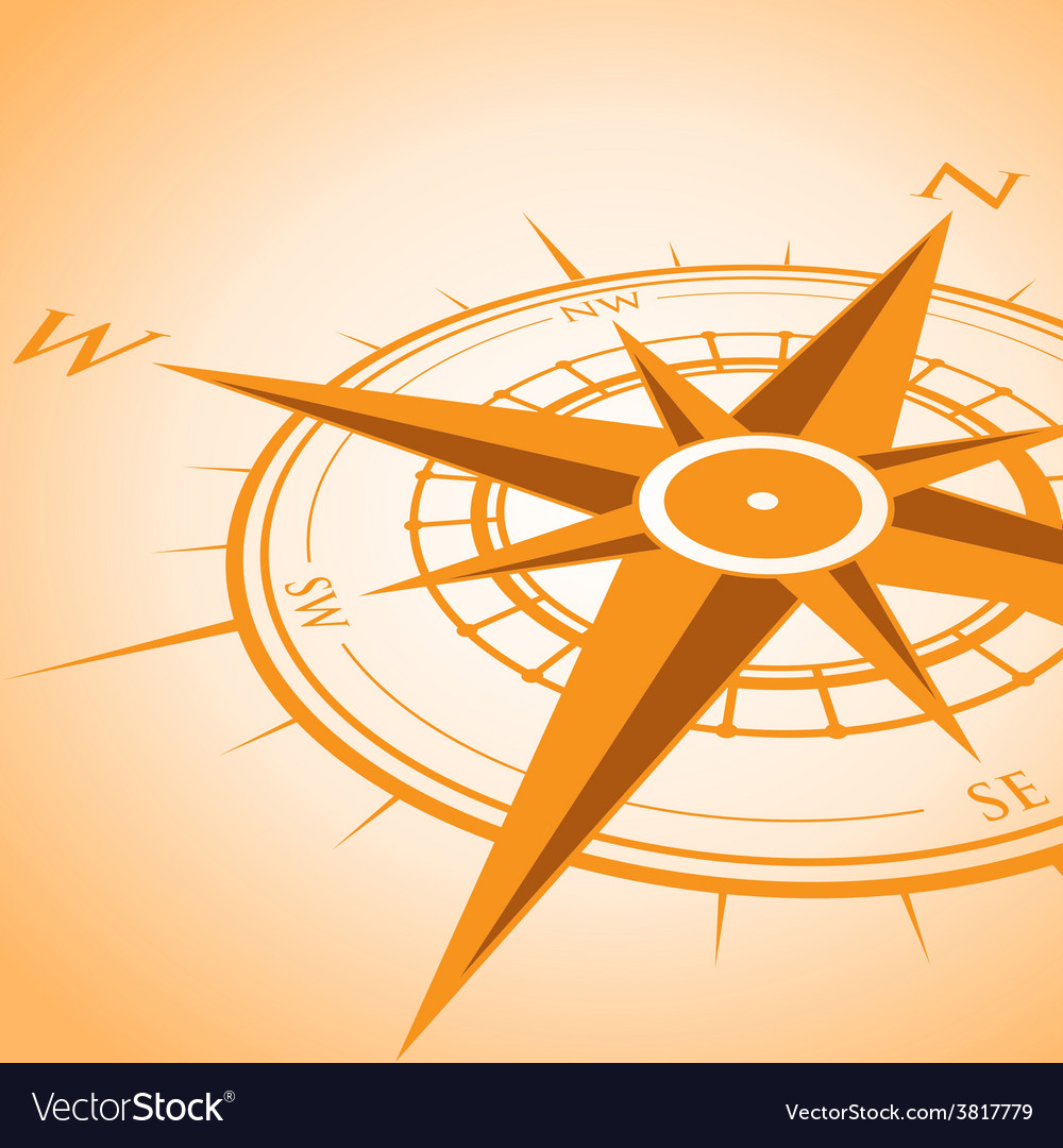 Orange compass