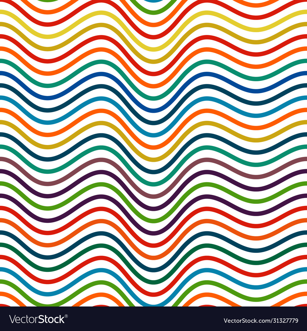 Seamless pattern wavy lines for texture