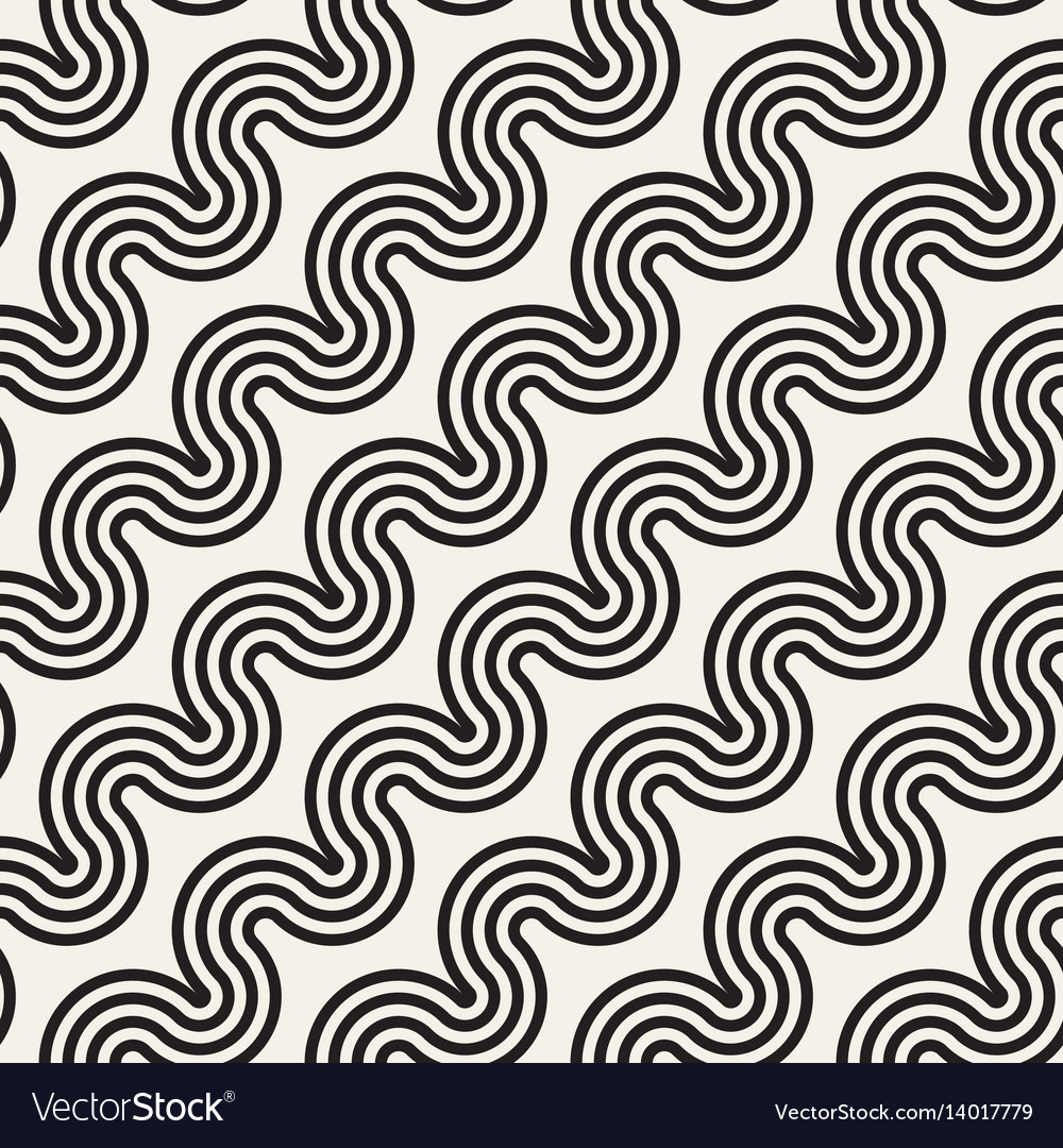 Seamless wavy lines pattern repeating