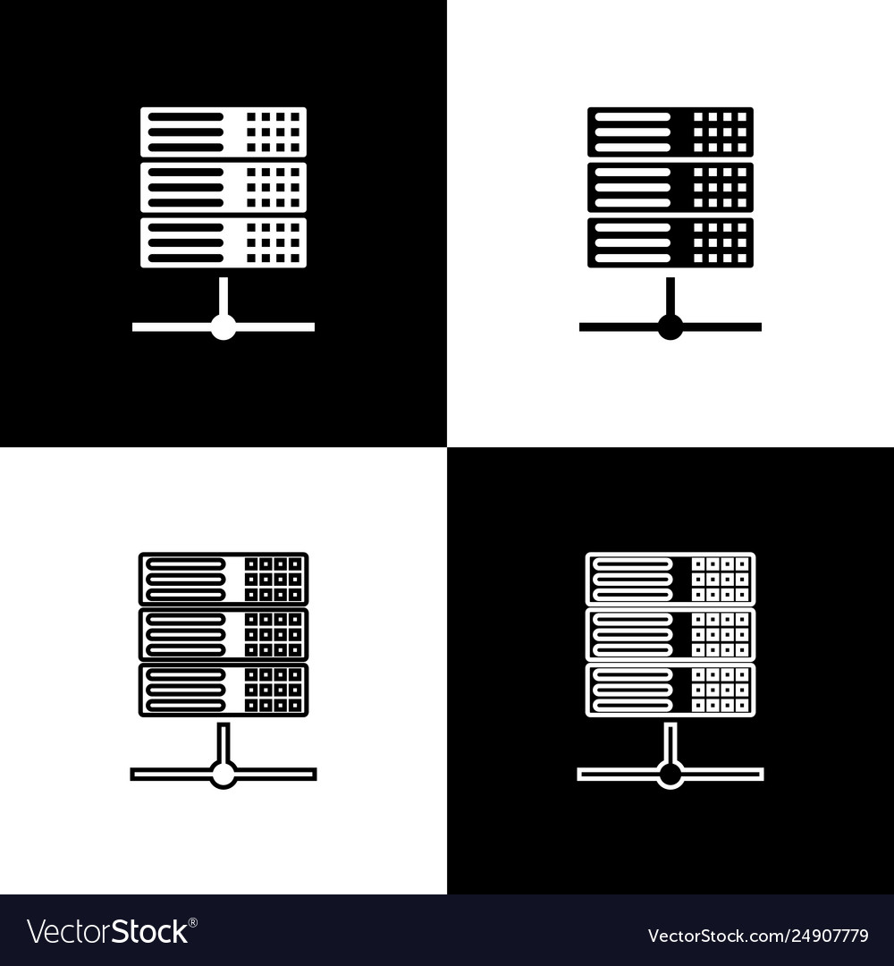 Set server data web hosting icons isolated Vector Image Set server data web hosting icons isolated