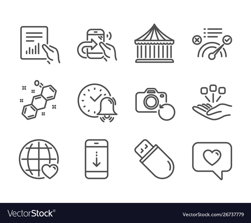 Technology Icon Set - Data & Sharing