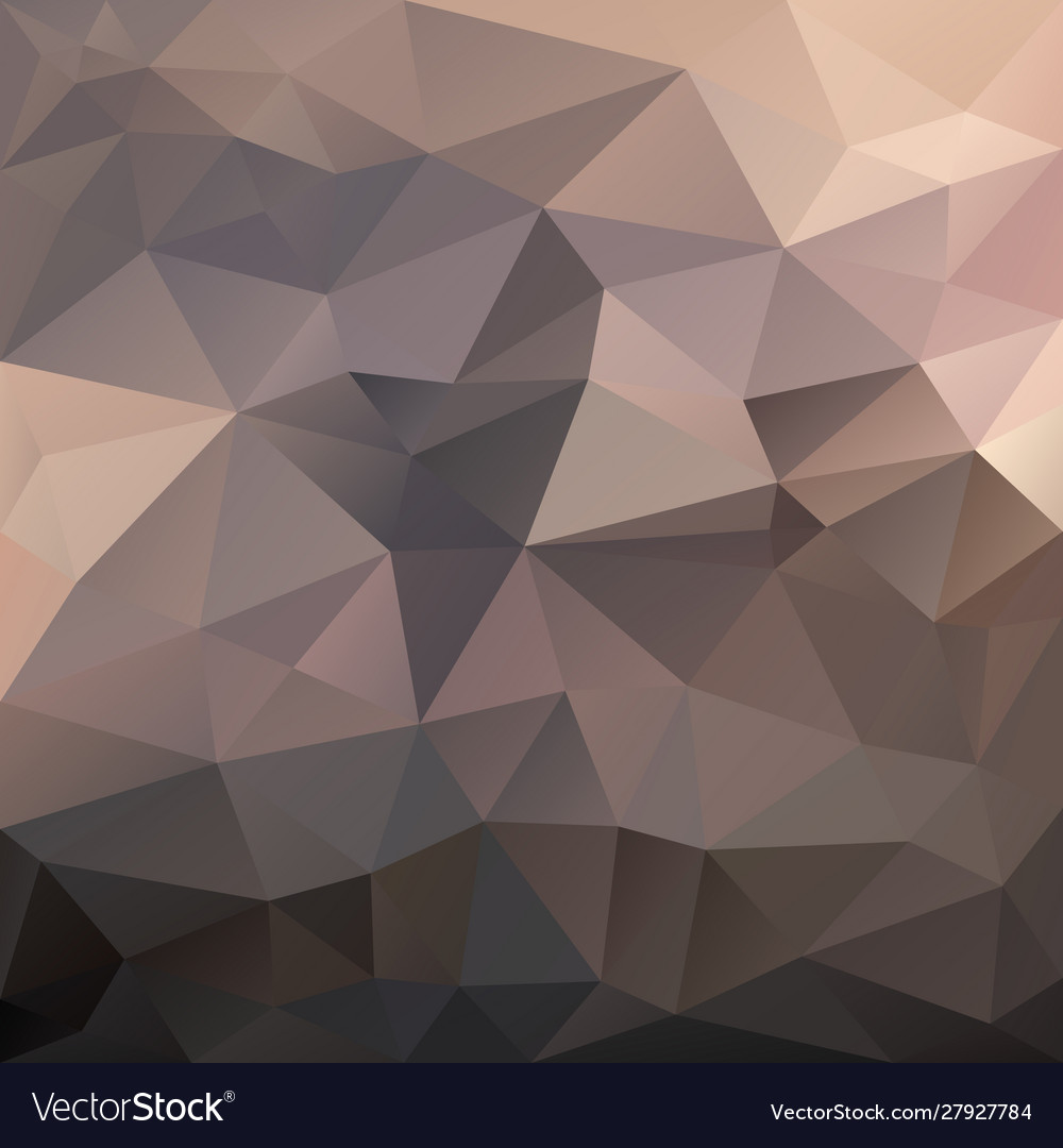 Abstract irregular polygon square background brown vector image Abstract irregular polygon square background brown