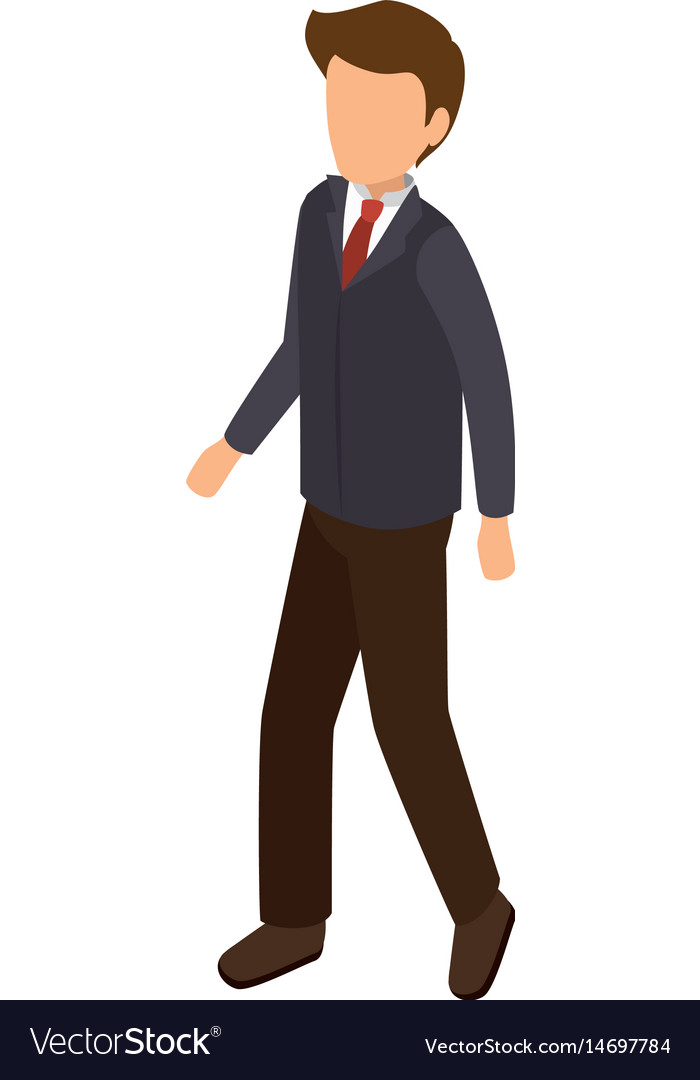 Businessman isometric avatar character