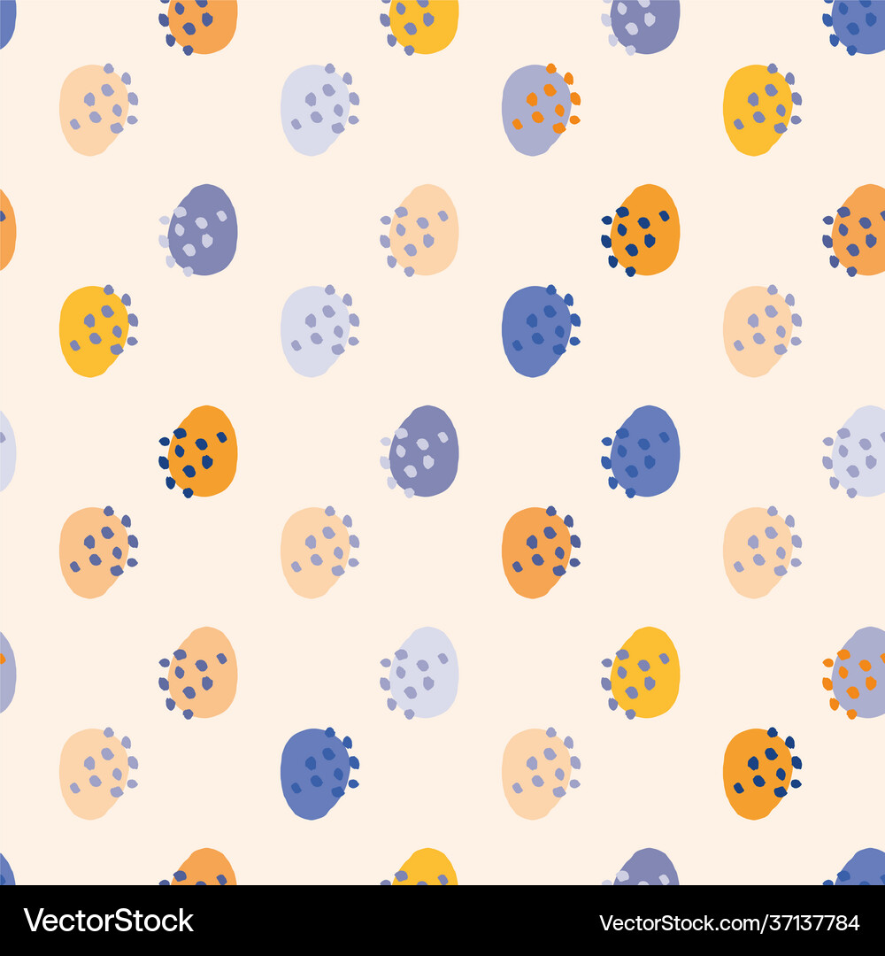 Easter Egg Seamless Pattern Royalty Free Vector Image
