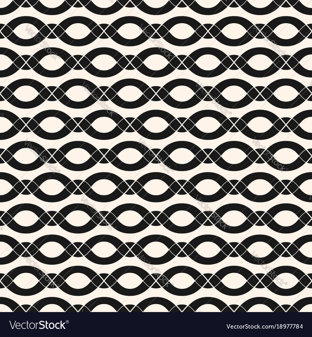 Geometric seamless pattern with smooth wavy