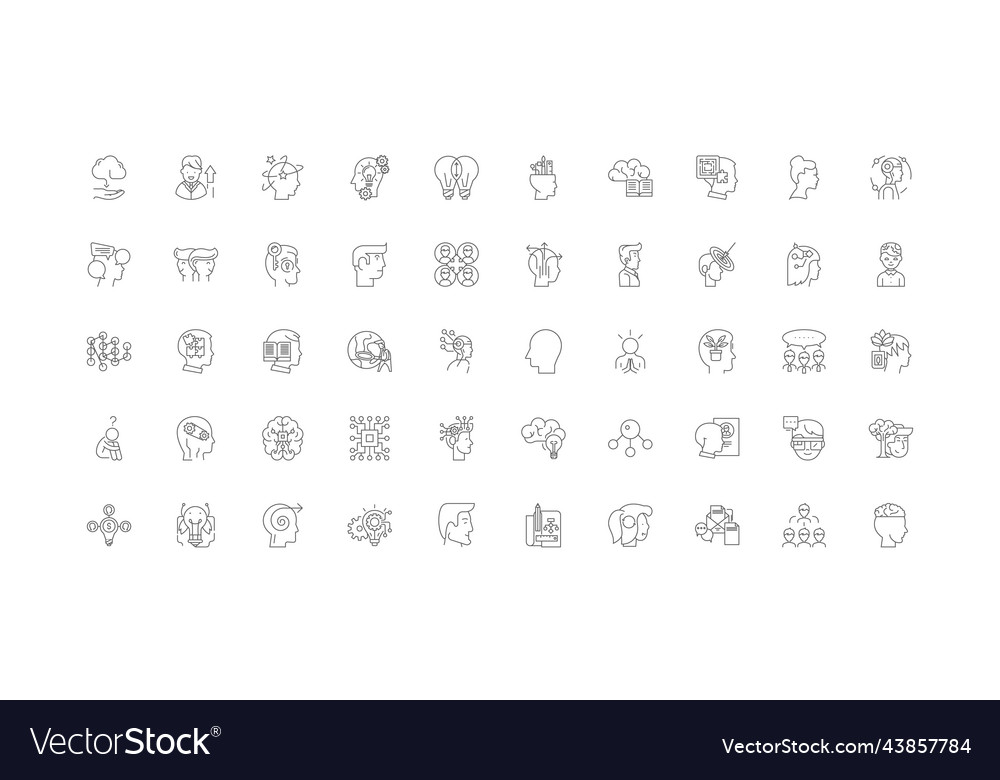 Intellectual property concept linear Vector Image Intellectual property concept linear