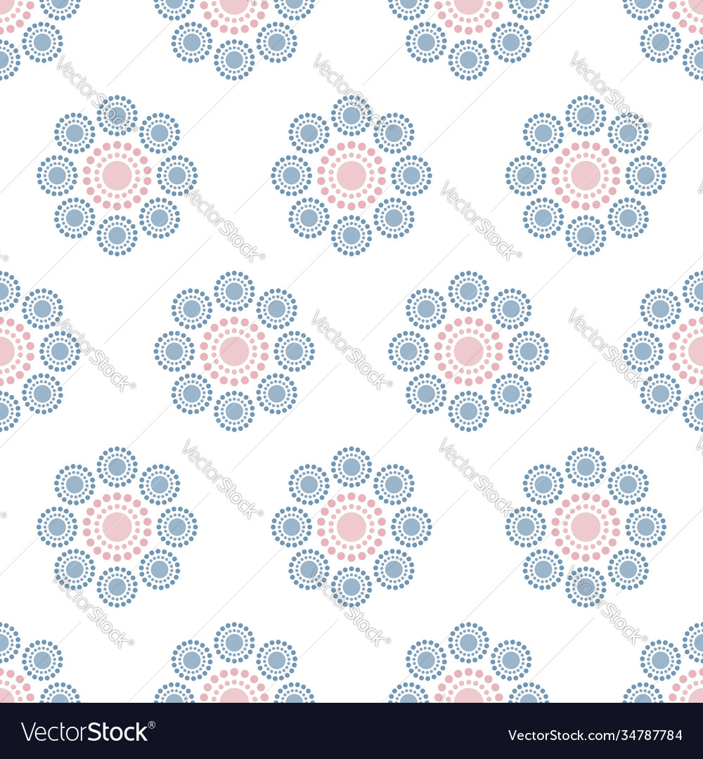 Seamless pattern dots circle perfect motifs