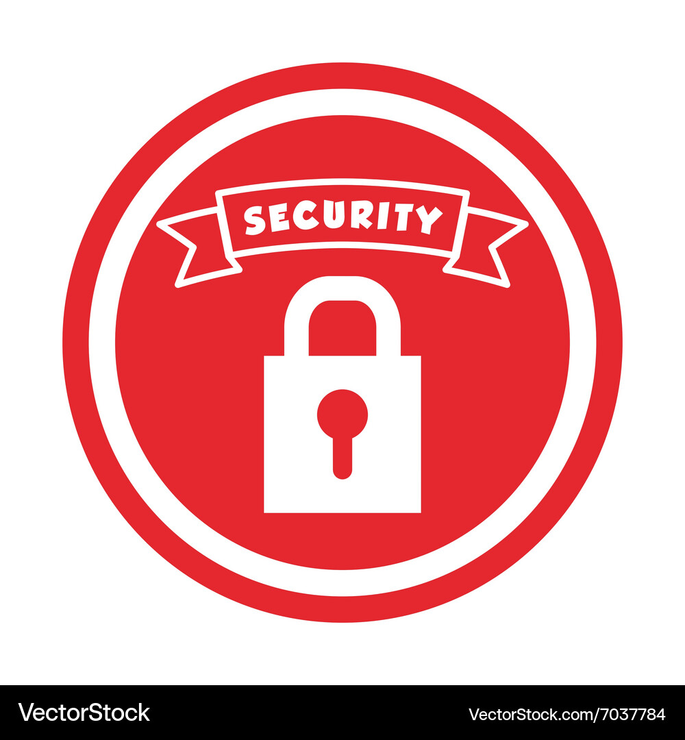 Security padlock icon Royalty Free Vector Image