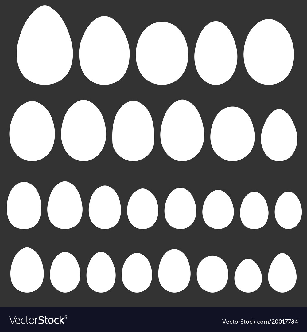 set egg shape template
