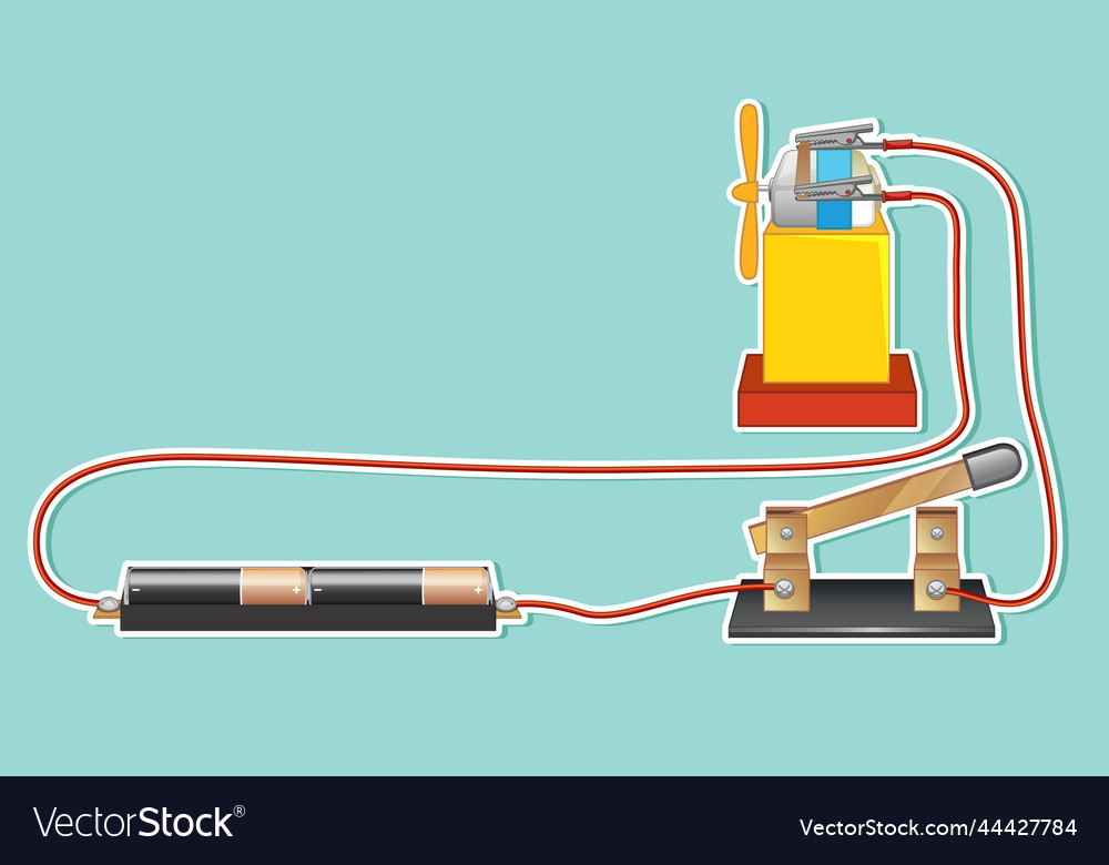 Thumbnail design with simple electric circuit vector image Thumbnail design with simple electric circuit