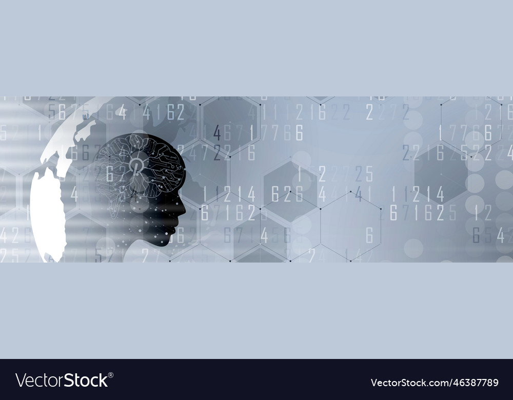 Artificial intelligence technology web background