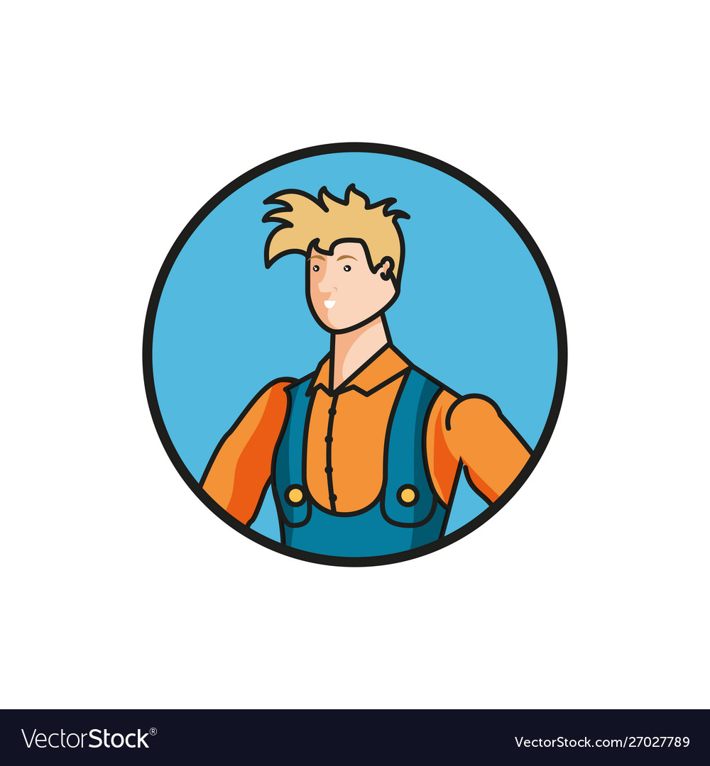 Builder constructor worker avatar character
