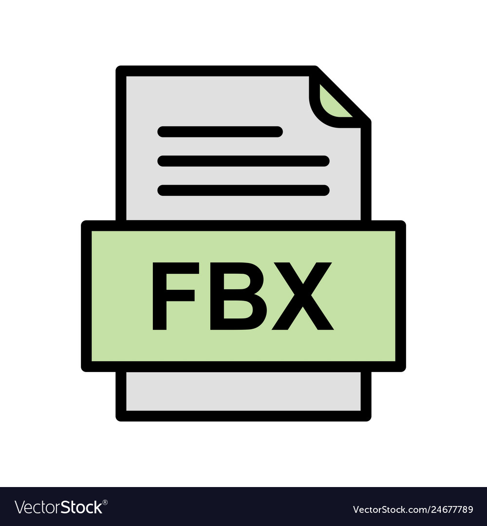 Fbx file document icon