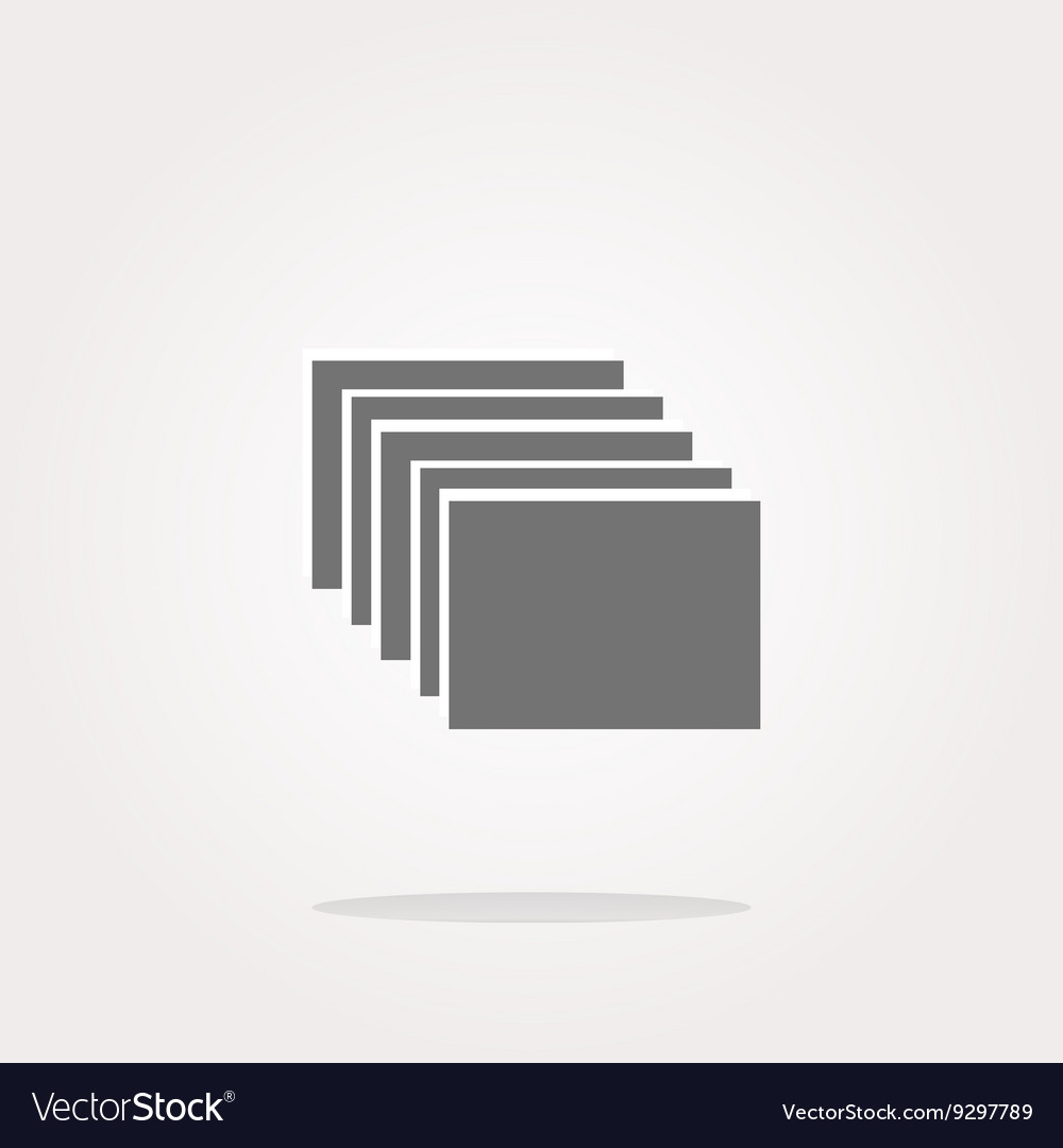 Folders on web icon button isolated