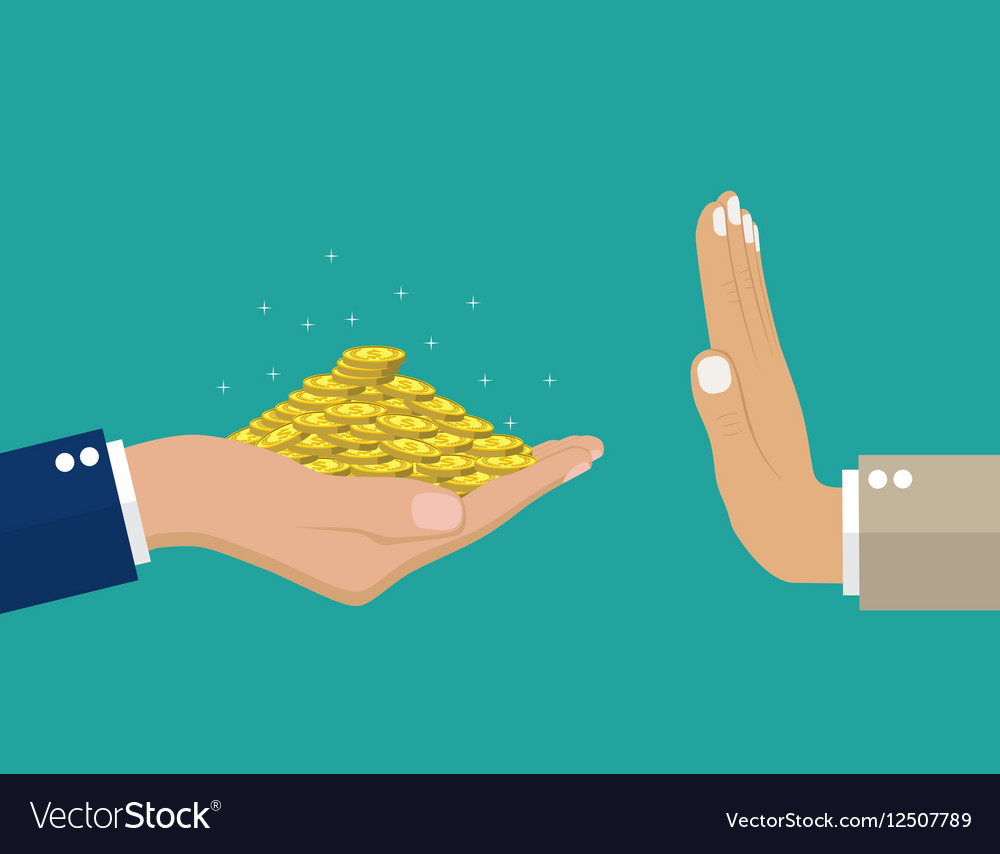 Hand giving money to other