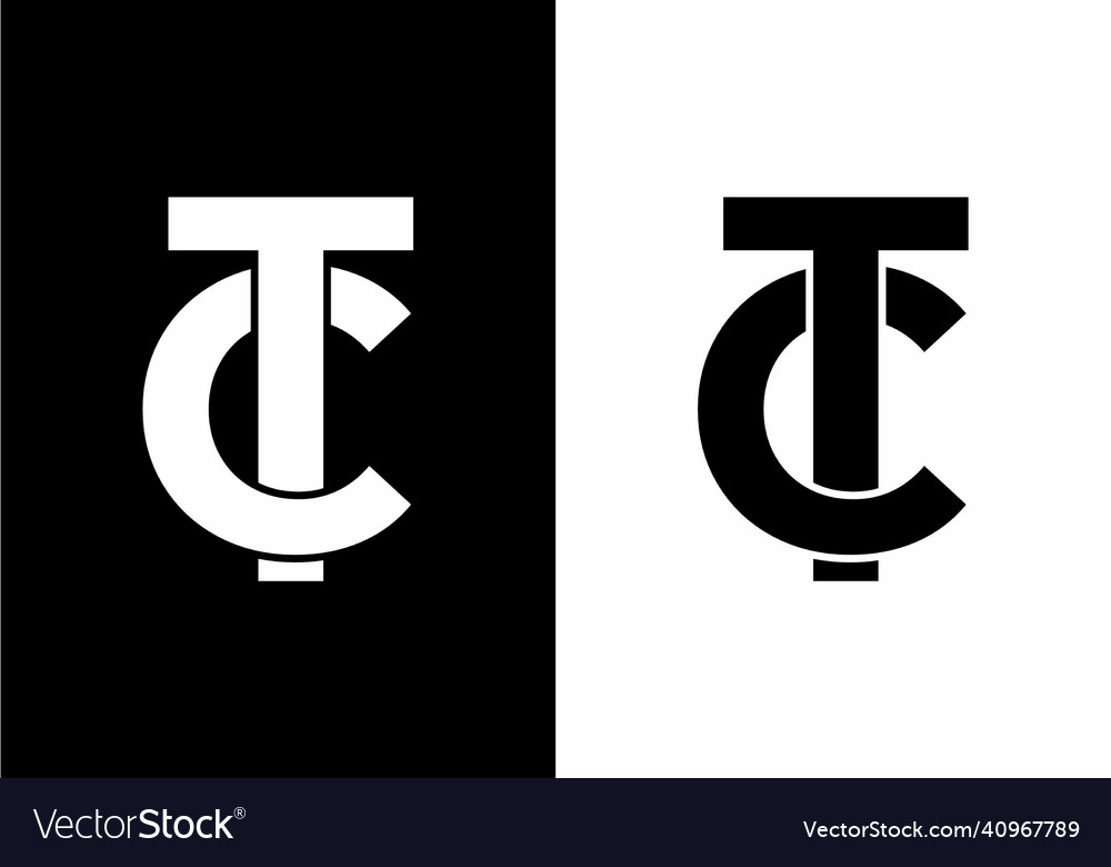 Moderne einfache tc Anfangsbuchstabe