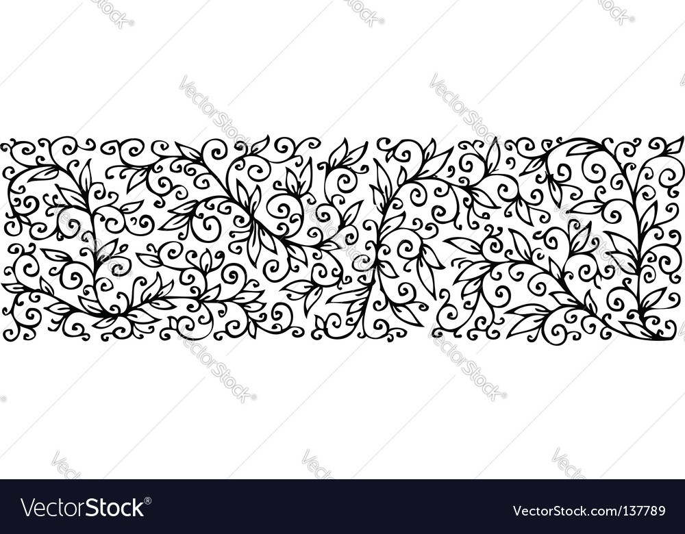 Ornate Floral Scroll Pattern