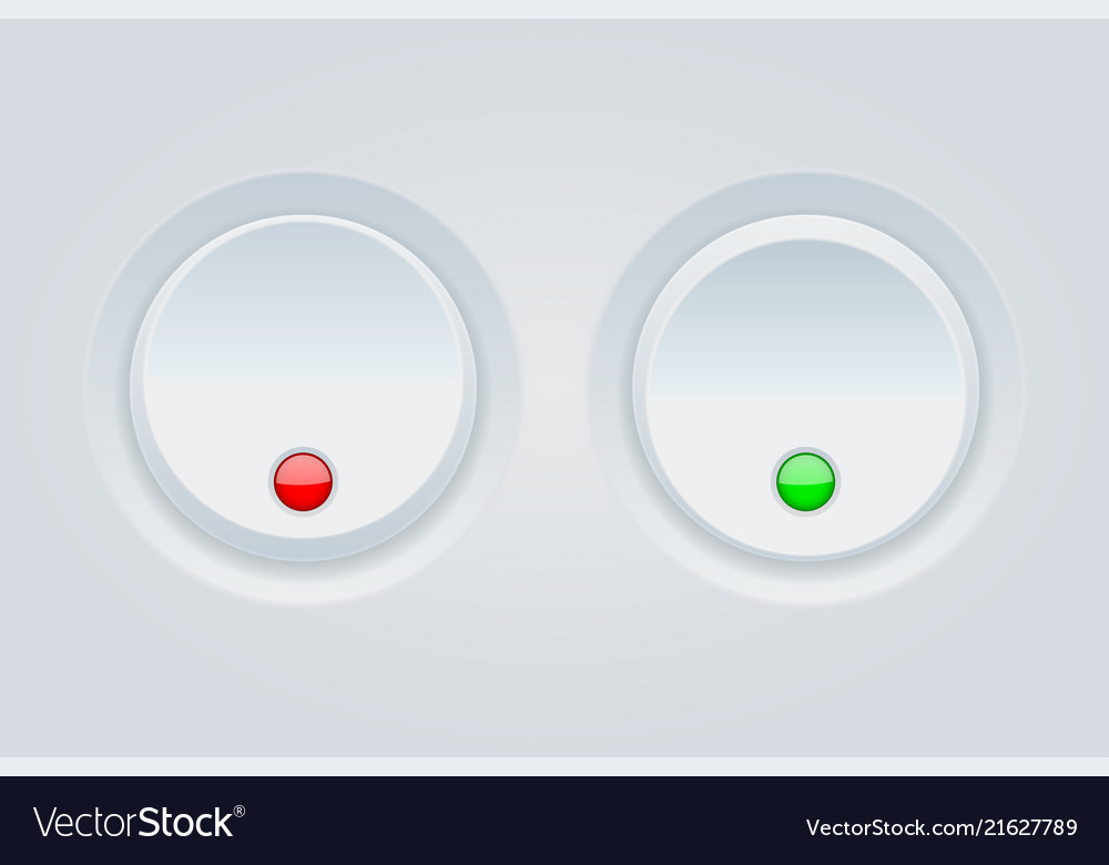 Round 3D Push Buttons