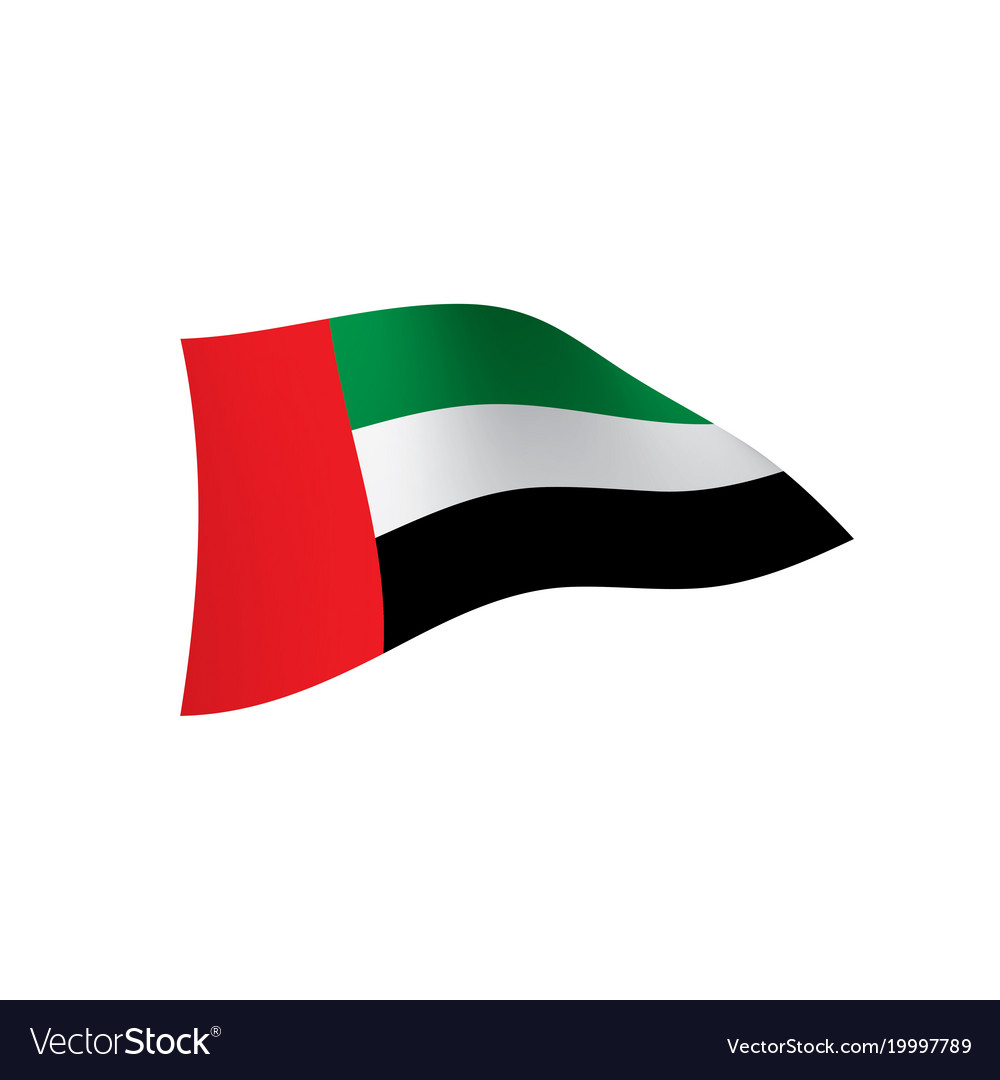 United arab emirates flag Royalty Free Vector Image