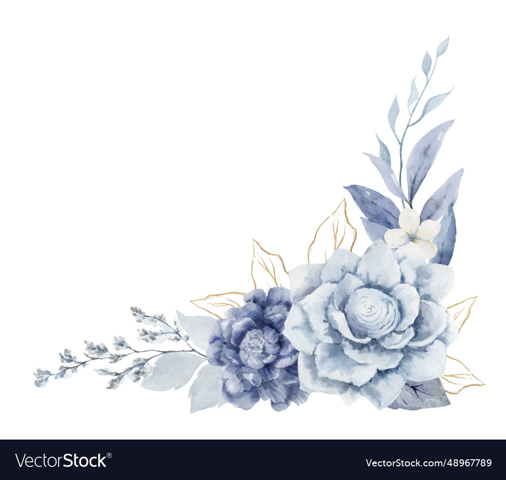 Dusty 2024 blue floral