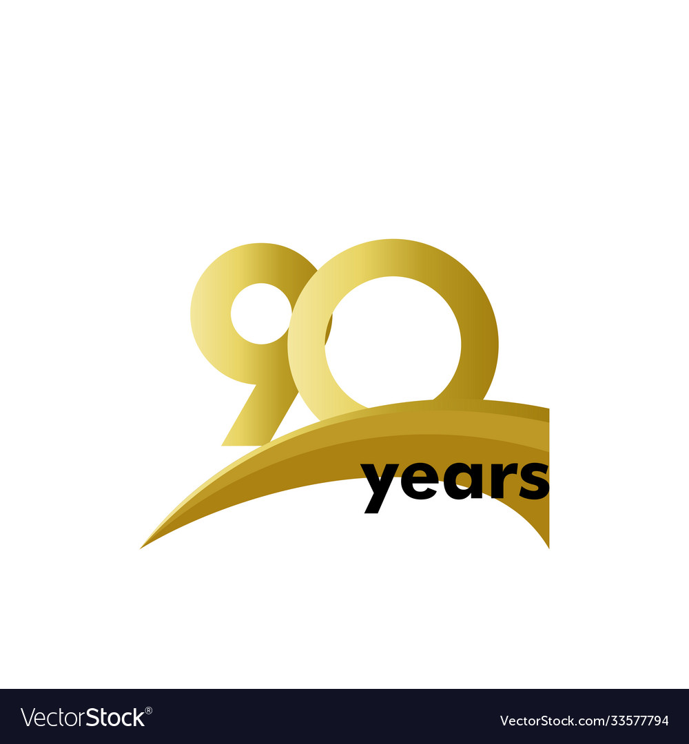 90 years anniversary template design