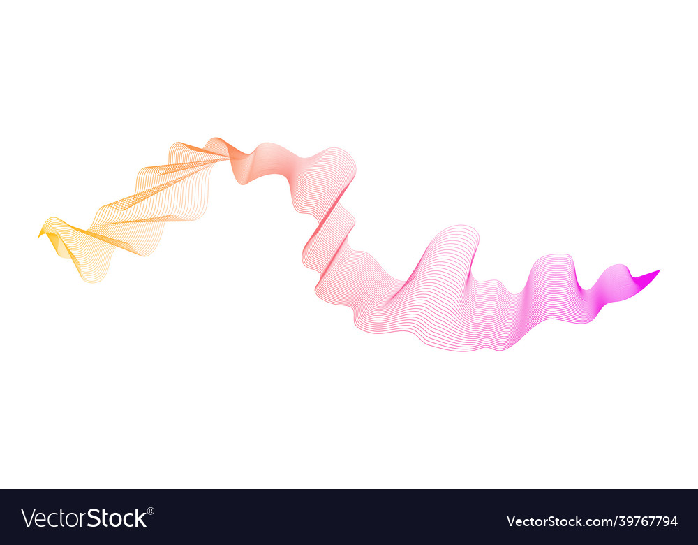 Abstract backdrop with wave gradient lines vector image Abstract backdrop with wave gradient lines