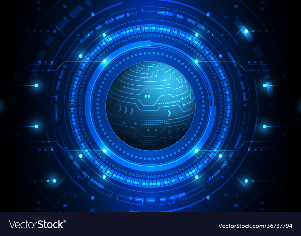 Circuit technology background with hi-tech digital vector image Circuit technology background with hi-tech digital