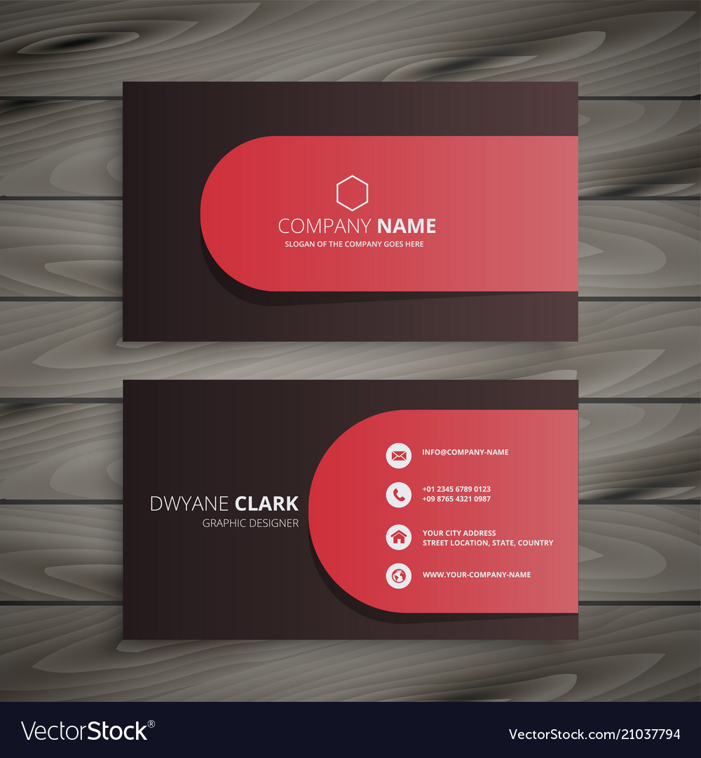 Clean professional business card design