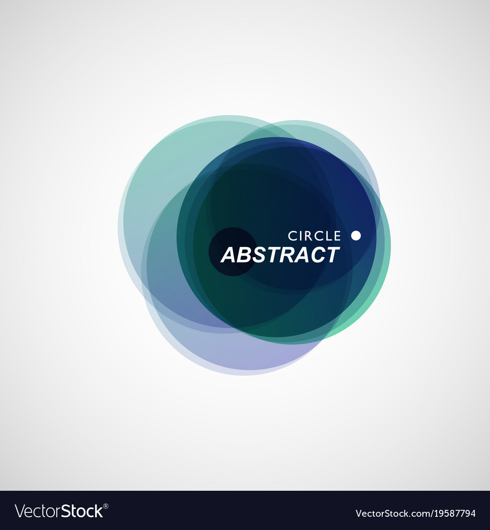 Colored circles collected in abstract composition