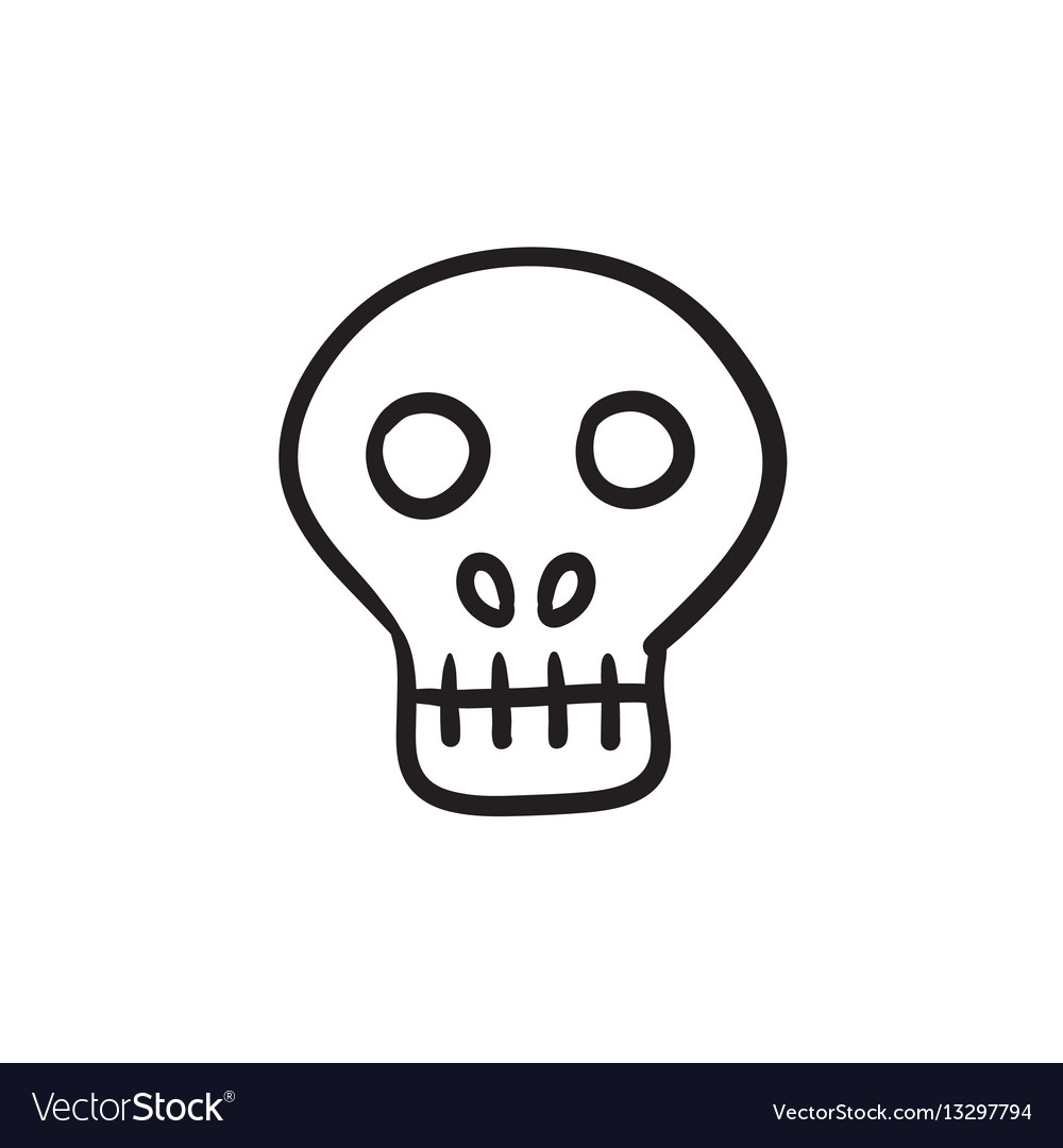 Computer security sketch icon Royalty Free Vector Image