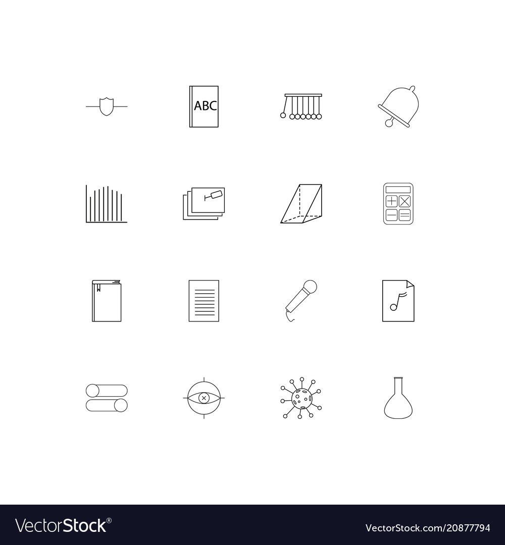 Education & Science Linear Icons