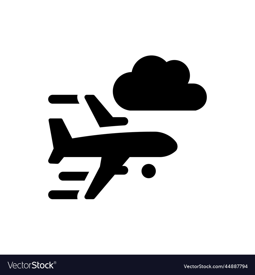 Flying Airplane Icon