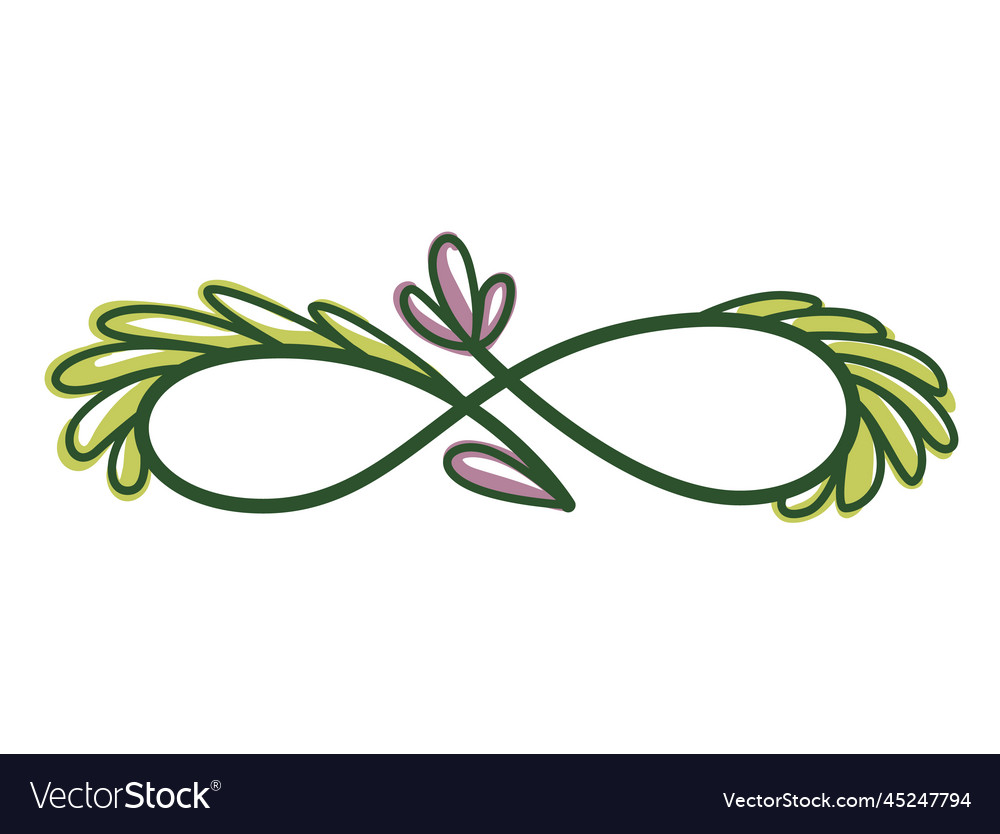 Green text divider page separators design line Vector Image Green text divider page separators design line