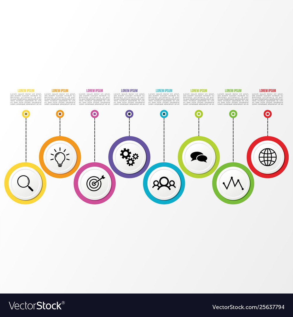 Infographic design template with options steps
