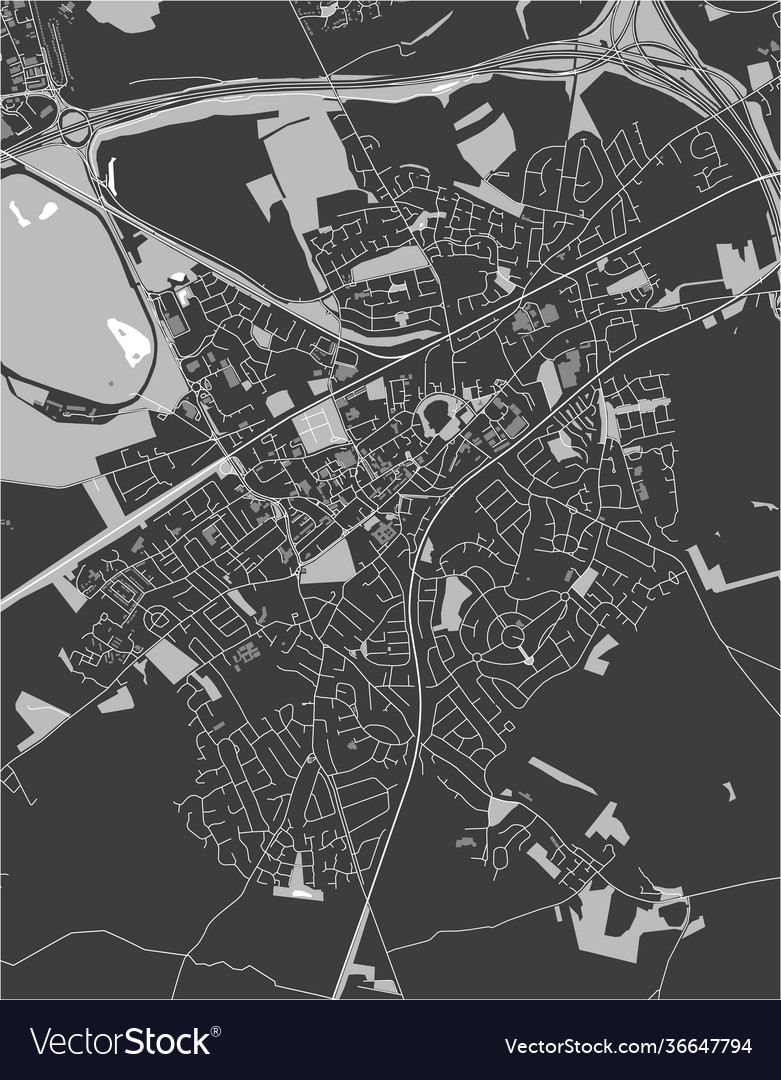 Map city wakefield england uk