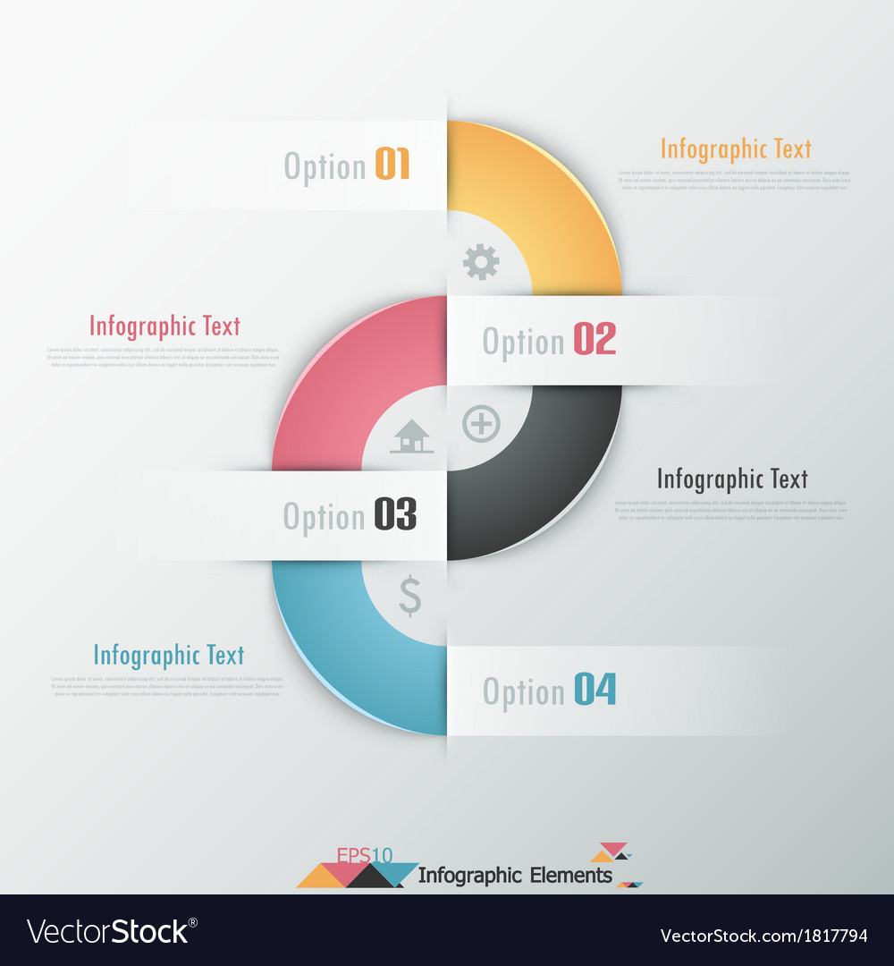 Modern infographics options banner Royalty Free Vector Image