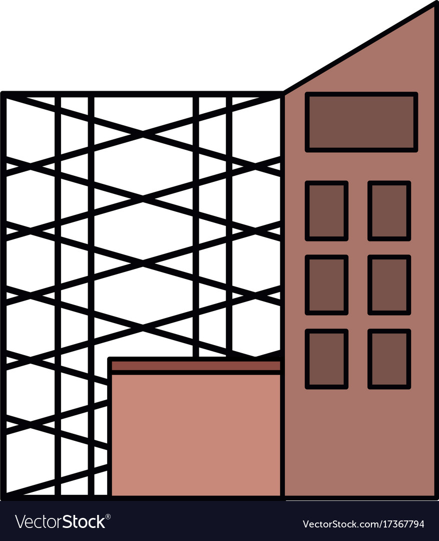 Scaffold and building