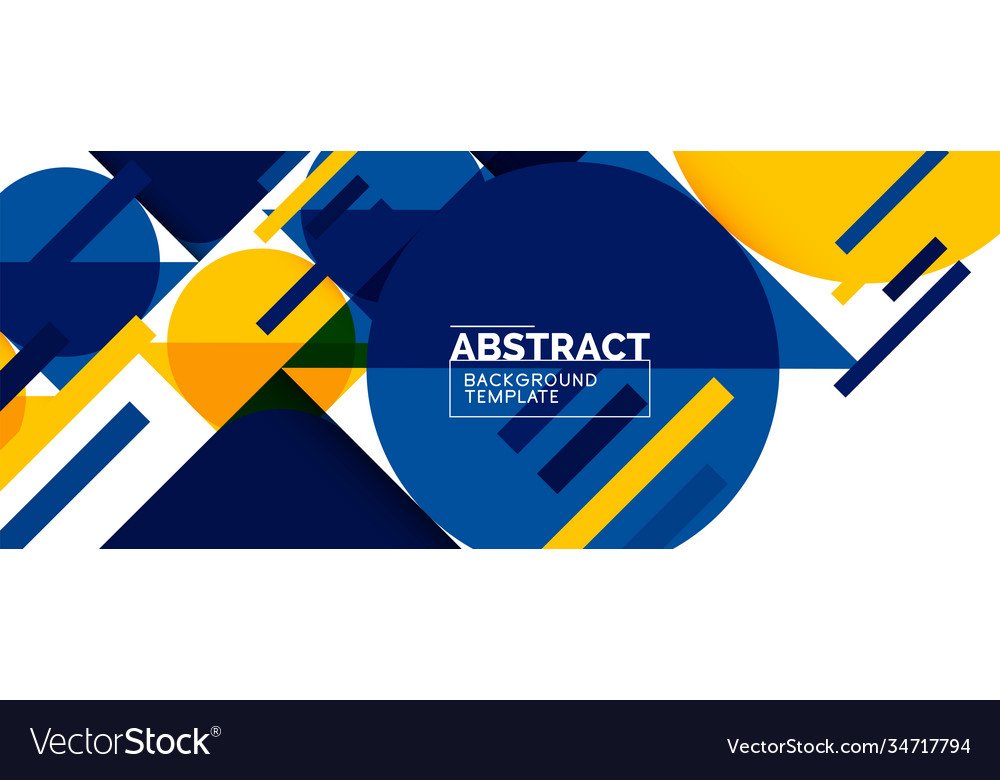 Simple circles and triangles abstract background Vector Image Simple circles and triangles abstract background