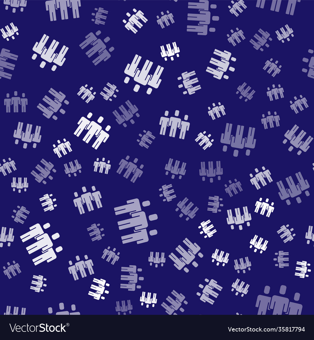 White users group icon isolated seamless pattern Vector Image White users group icon isolated seamless pattern