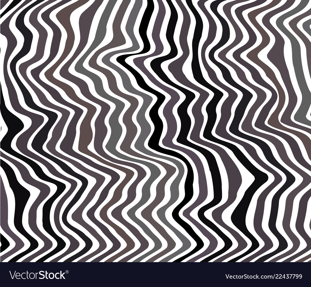 Abstract Color Wavy Background Line Pattern Vector Image