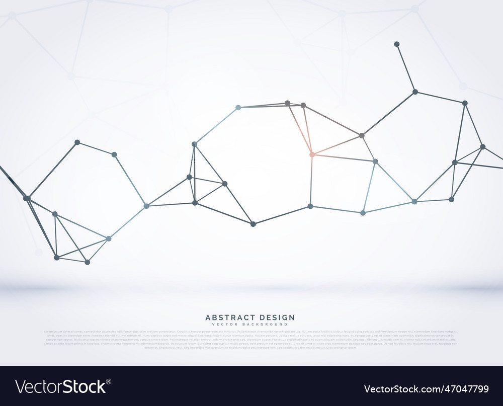 Abstract network digital wireframe mesh