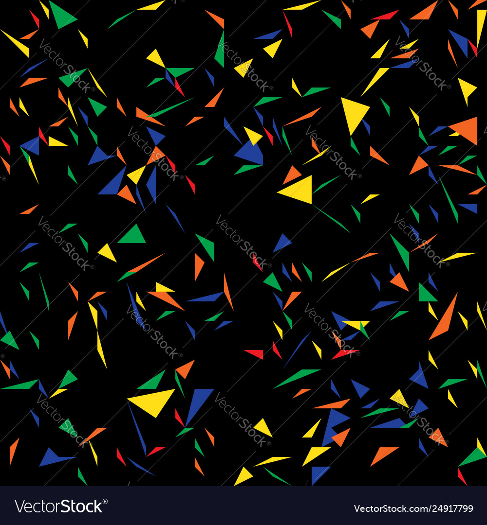 Abstract Triangles Confetti Pattern